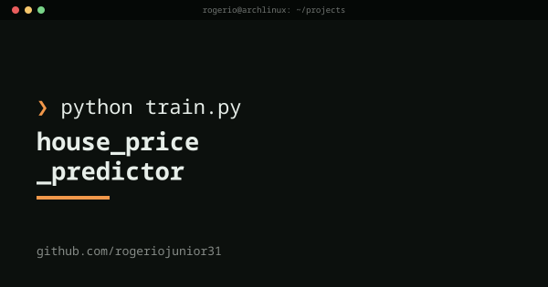 House price predictor